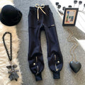 High Waist Fleece Lined Casual Harlan Sweatpants Women's Autumn Winter Trendy Slimming Korean Style Sports Cuffed Pants